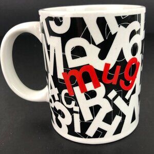 Kane Home Multicolor Text Ceramic Coffee Mug